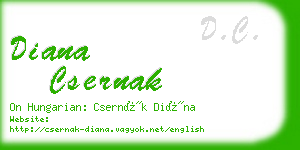 diana csernak business card